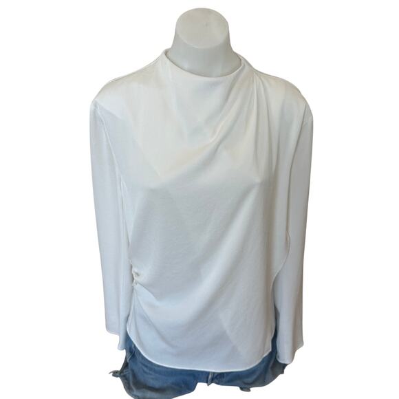 A.L.C White Career Top SIZE 6 Work Blouse Designer Professional Shell $375 - Picture 8 of 11
